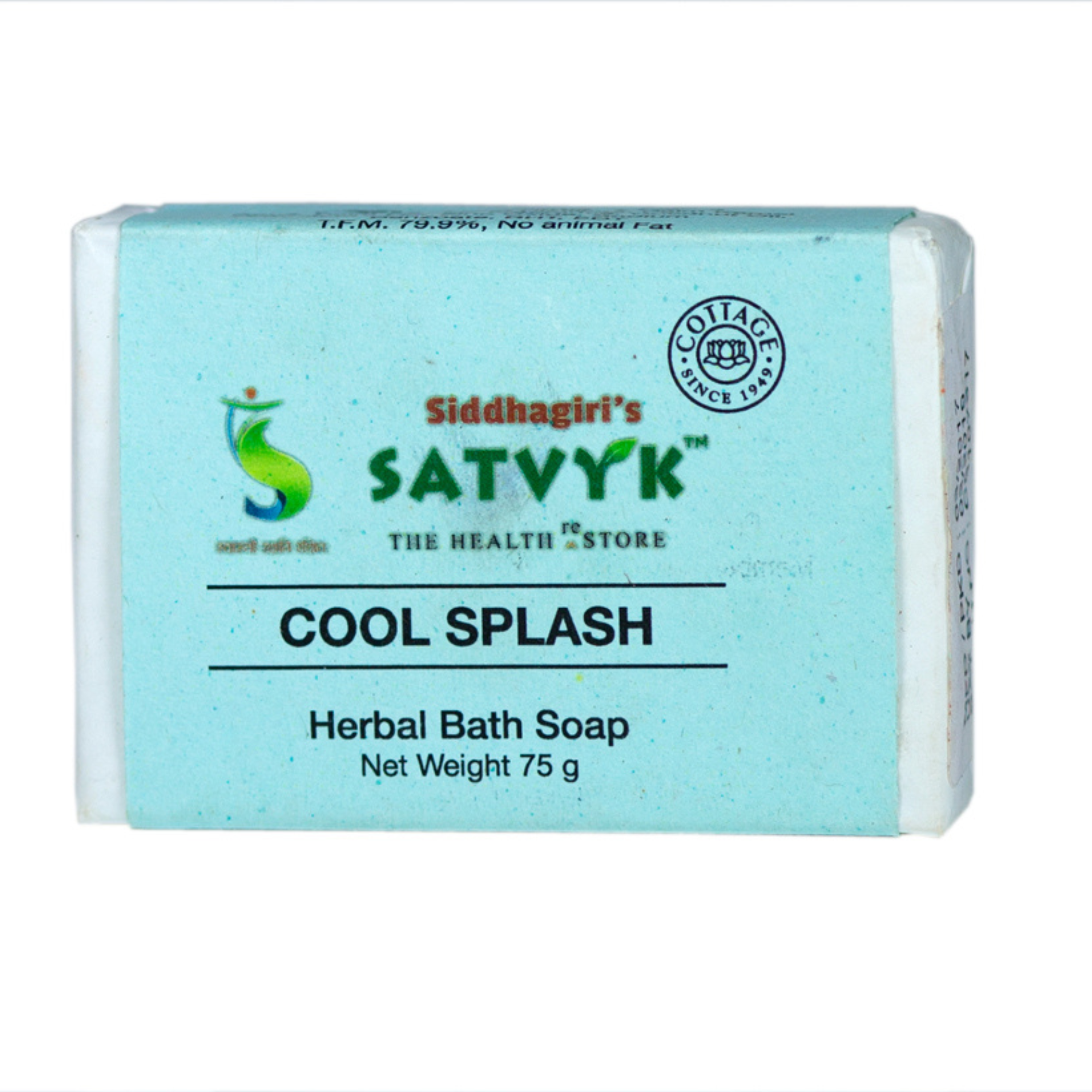 Handmade Cool Splash Herbal Bath Soap | Refreshing & Uplifting | Skin Energising Bar