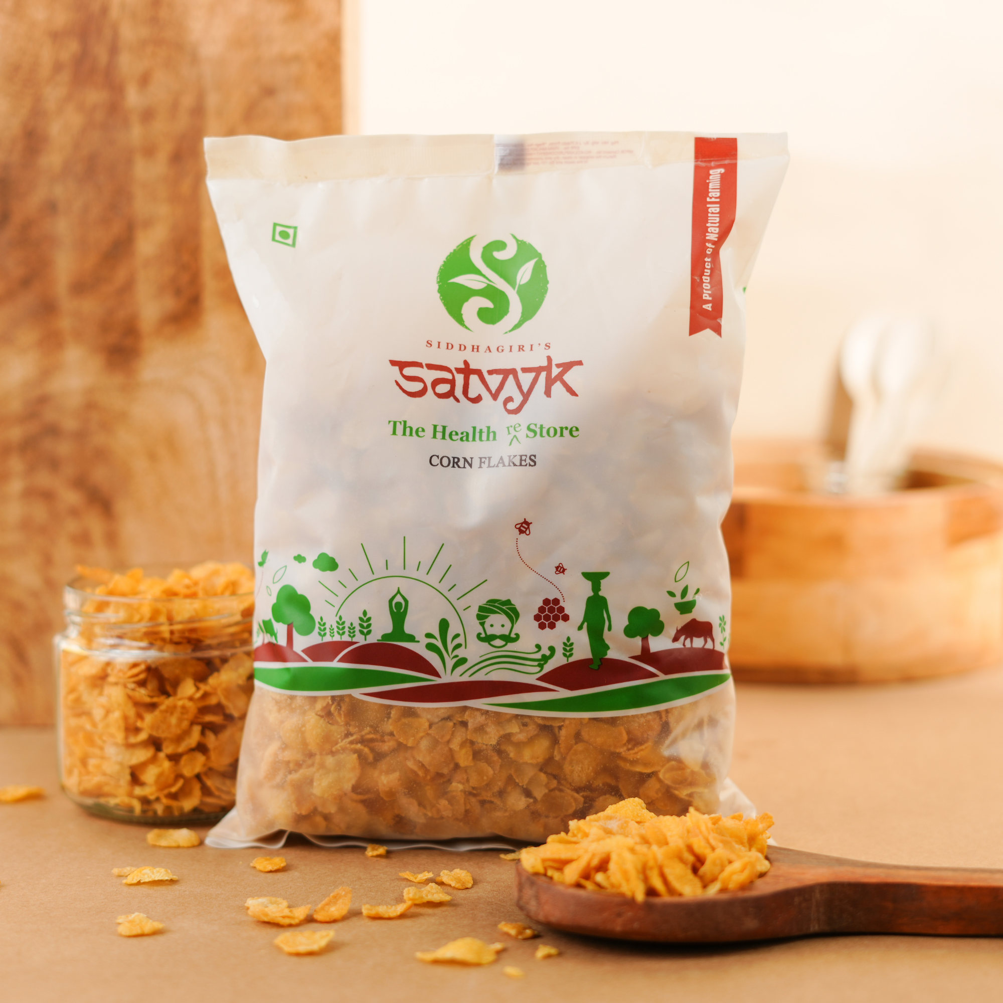 Corn Flakes | Light & Crunchy | Gluten-Free Breakfast Option | Ideal with Milk or Yogurt