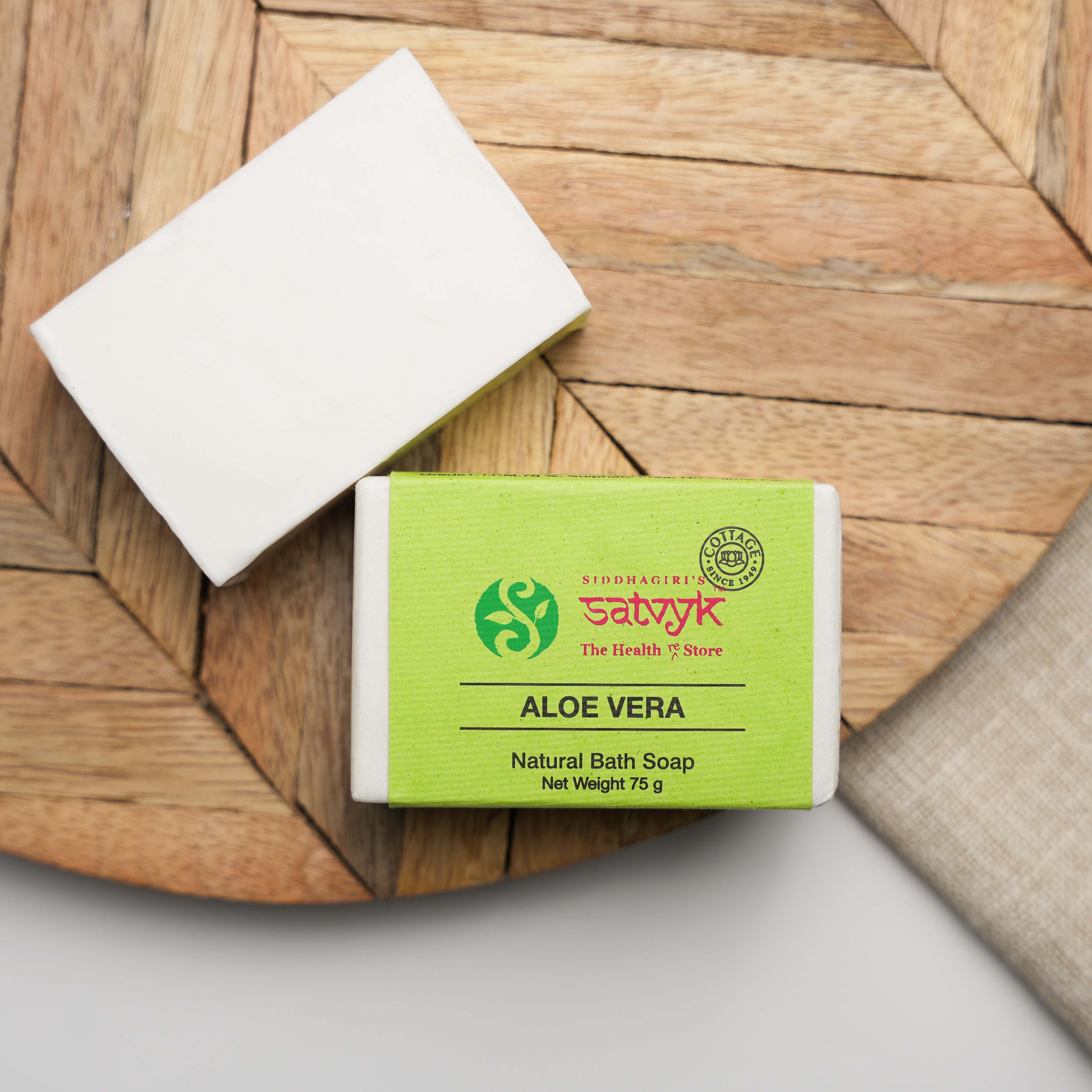 Handmade Aloe Vera Herbal Bath Soap | Skin Cooling & Hydrating | Mild & Refreshing | Gentle Cleanser for All Skin Types