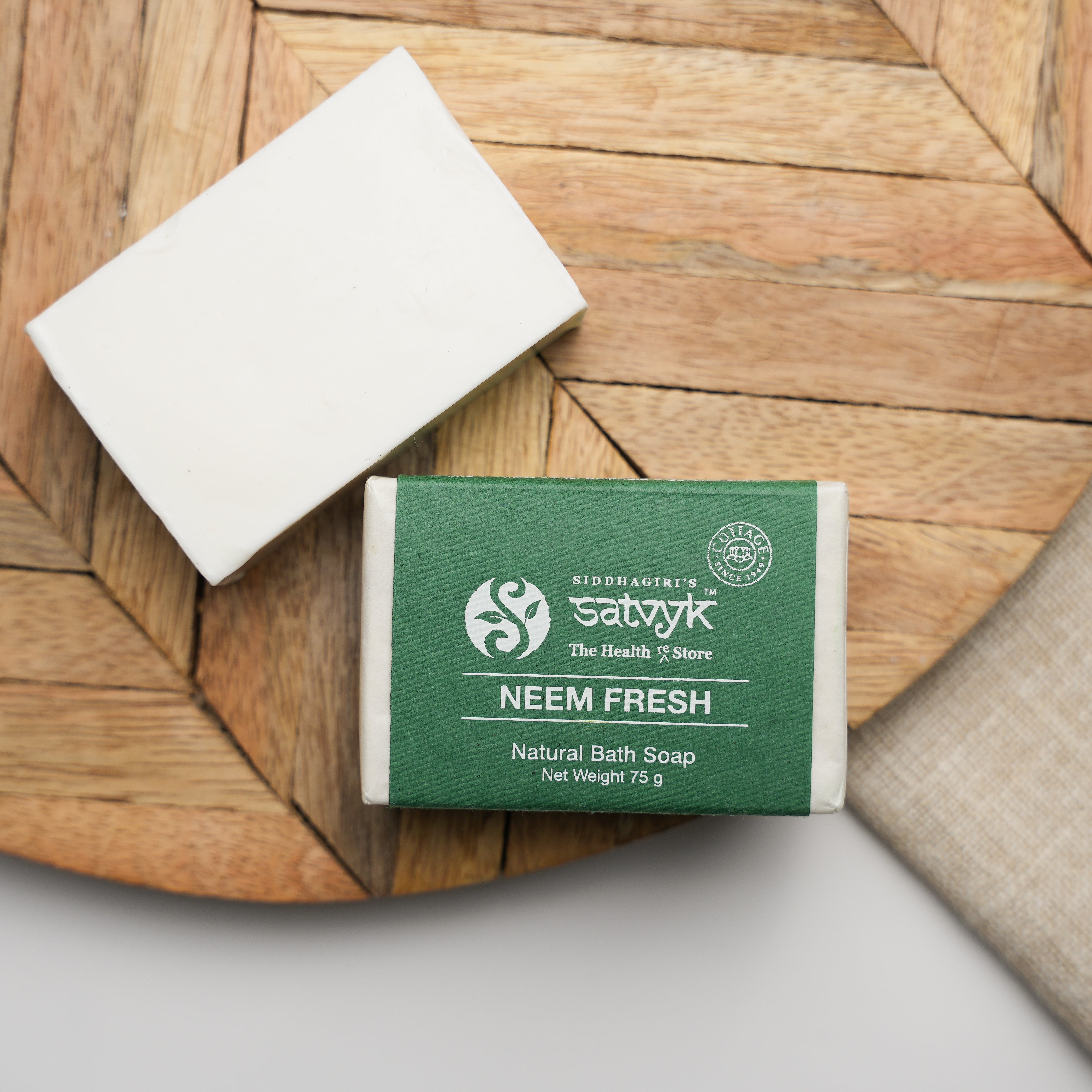 Handmade Neem Fresh Herbal Bath Soap | Anti-Bacterial & Acne Control | Purifying Cleanser | Ideal for Sensitive & Oily Skin