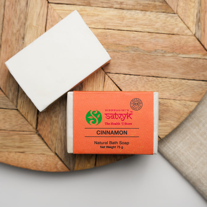 Handmade Cinnamon Herbal Bath Soap | Warm & Spicy Aroma | Skin Rejuvenating | Gentle Herbal Cleanser for Radiance