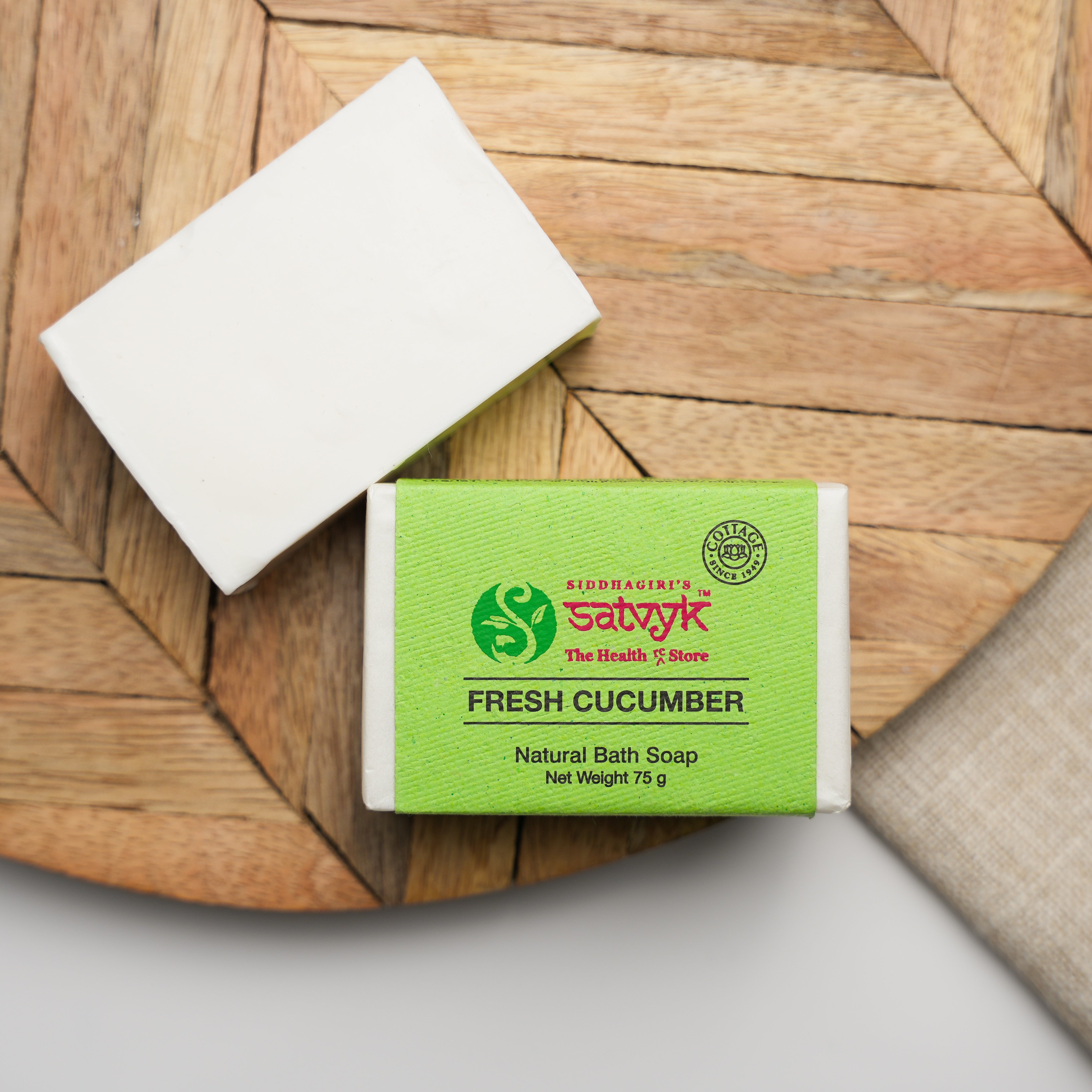 Handmade Cucumber Herbal Bath Soap | Cooling & Hydrating | Softens Skin Naturally | Ideal for Summer Skincare