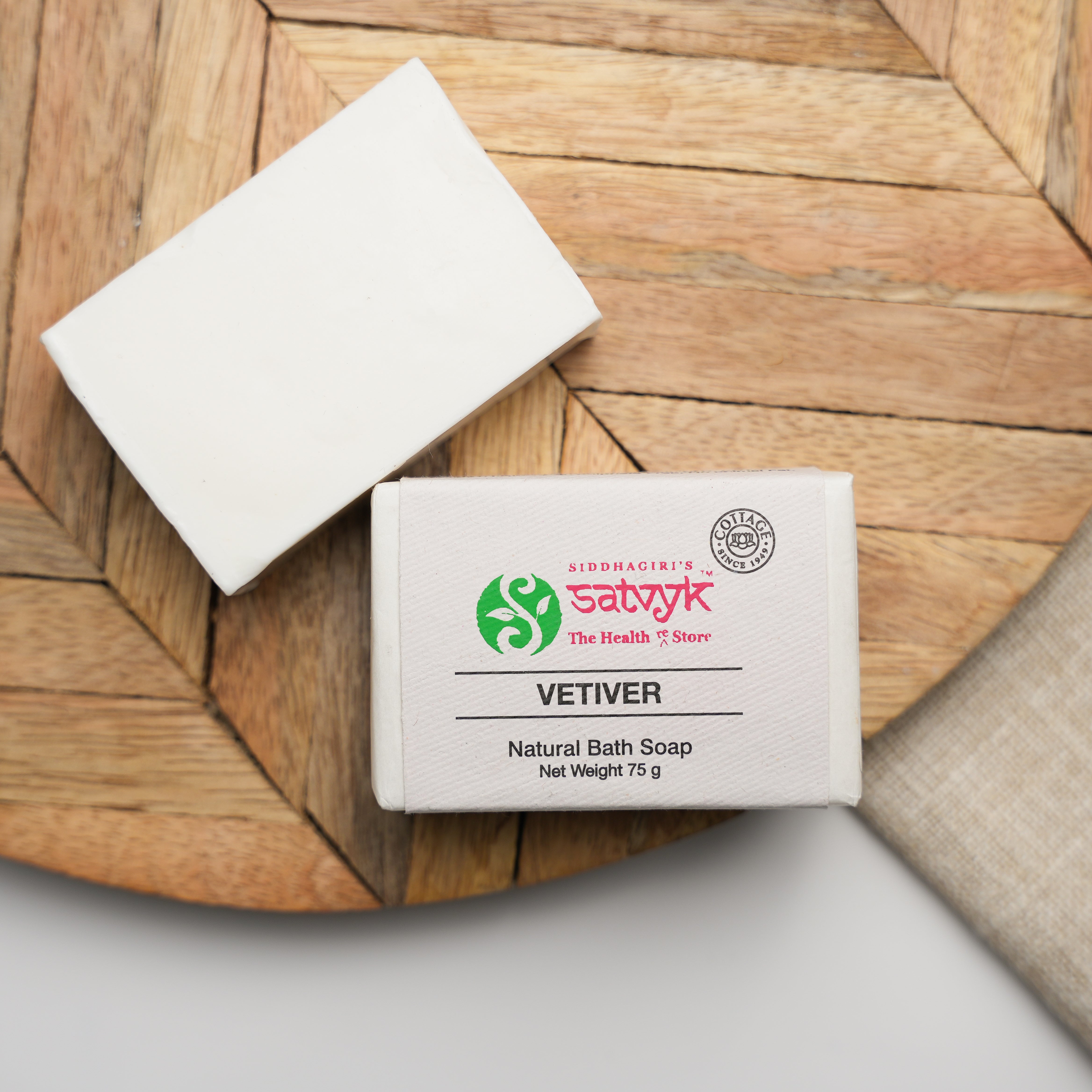 Handmade Vetiver Herbal Bath Soap | Cooling & Grounding | Skin Soothing Properties | Earthy Aroma | Natural Skincare Bar