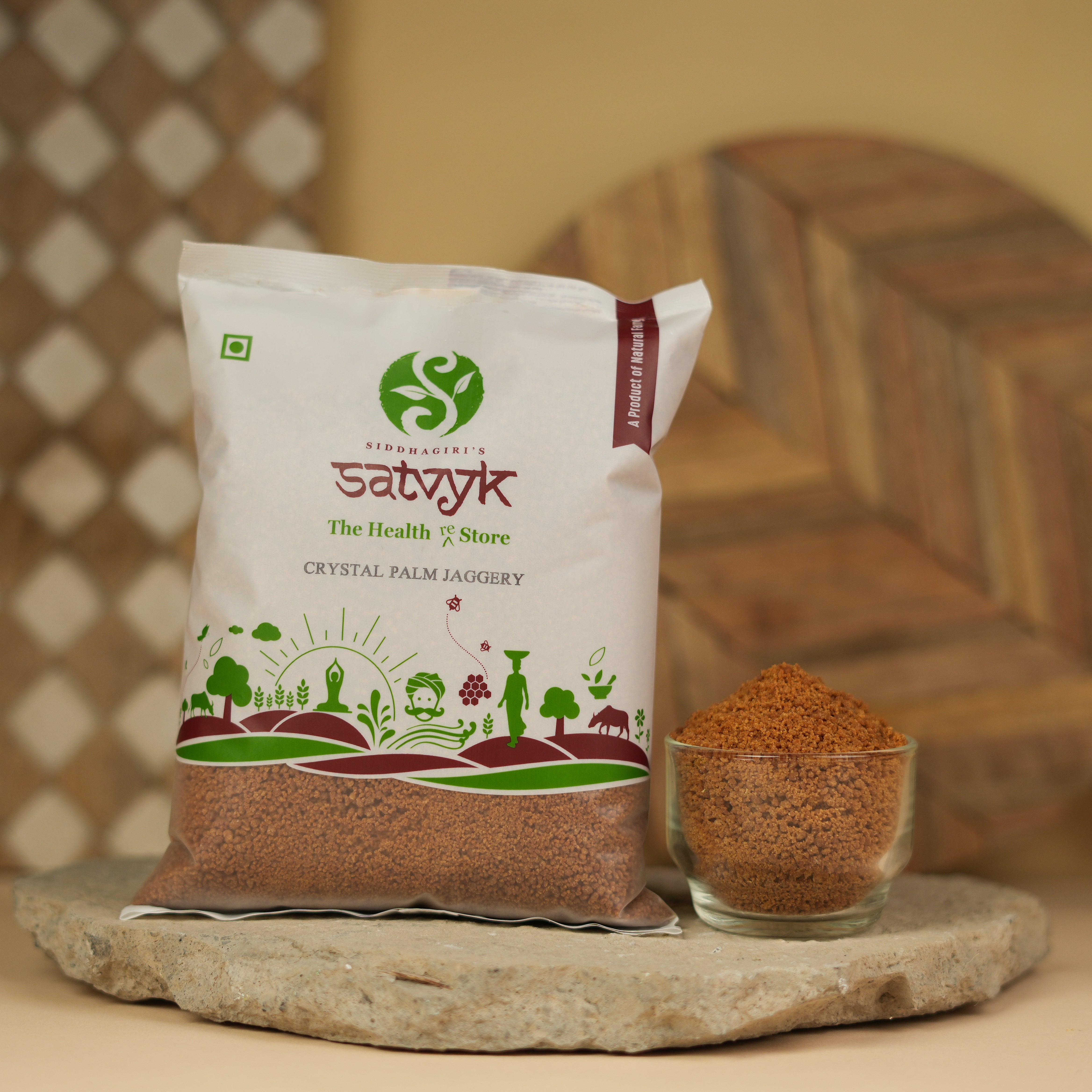 Crystallised Palm Jaggery | Natural Karupatti Crystals | Rich in Iron & Minerals | Chemical-Free | Ideal for Sweets & Snacking