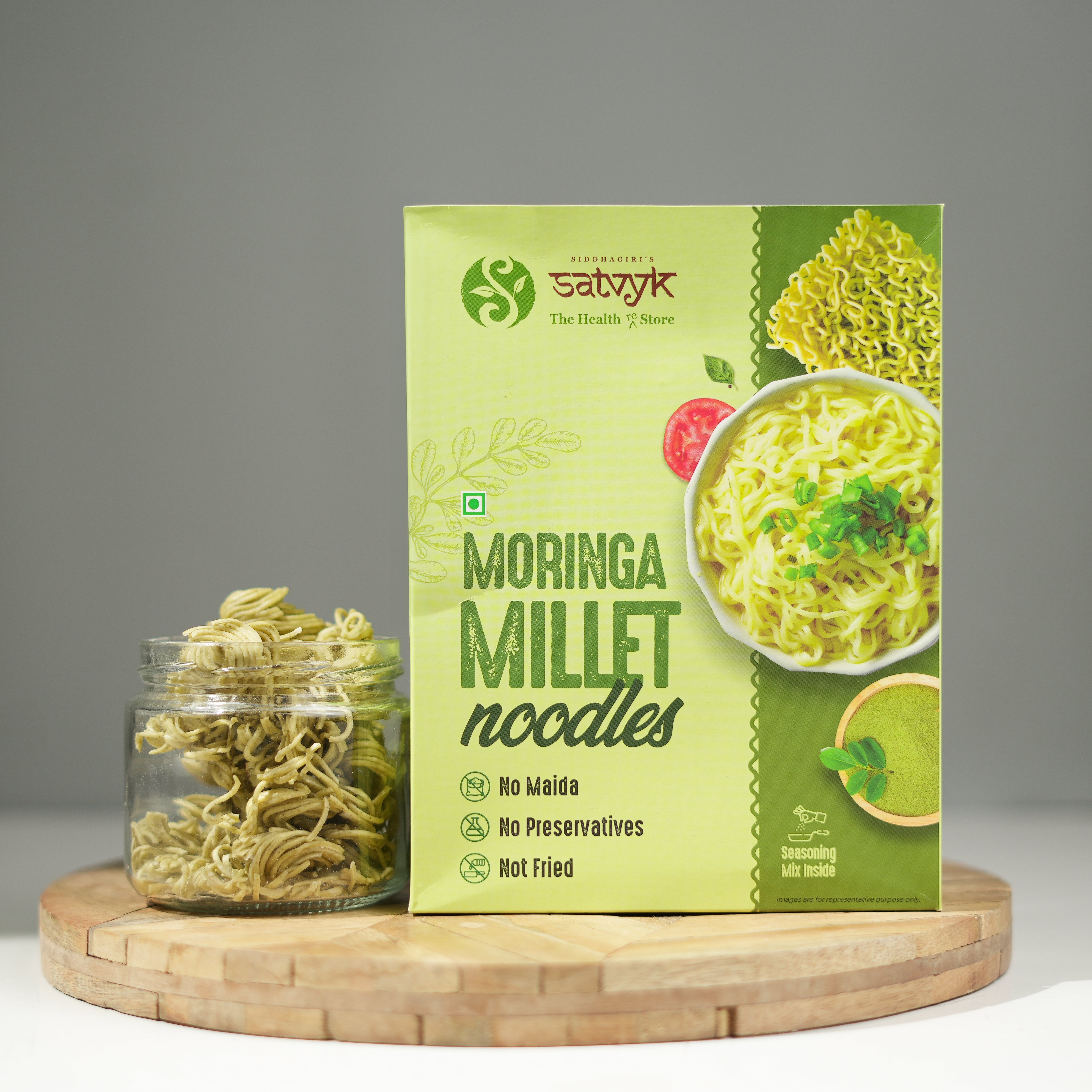 Moringa Noodles | Power of Drumstick Leaves | No Maida | Rich in Iron & Antioxidants | Healthy & Wholesome Meal | Ideal for Kids & Adults