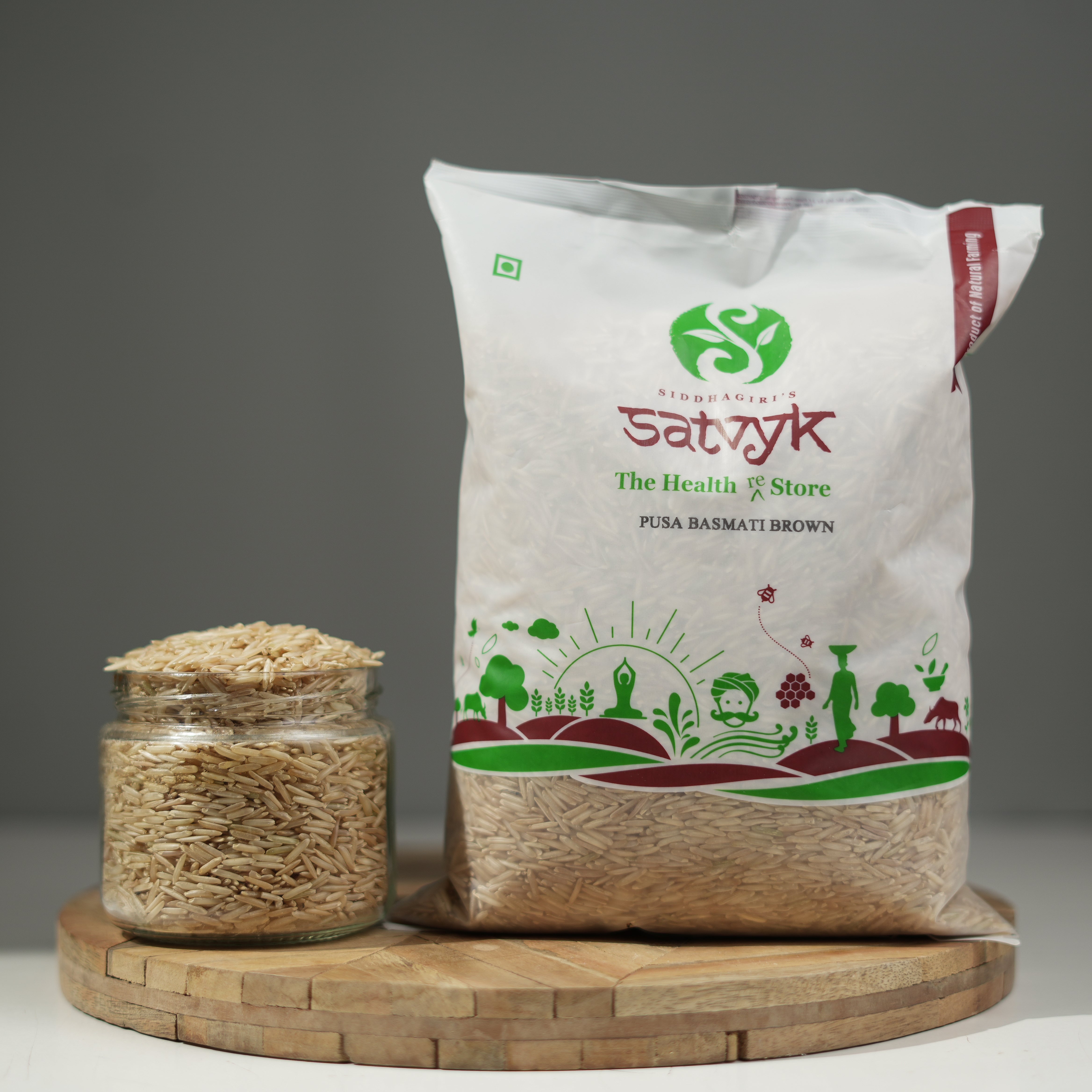 Pusa Basmati Rice – Unpolished | Whole Grain Fragrant Rice | High Fiber | Suitable for Diabetic & Weight Watch Diets