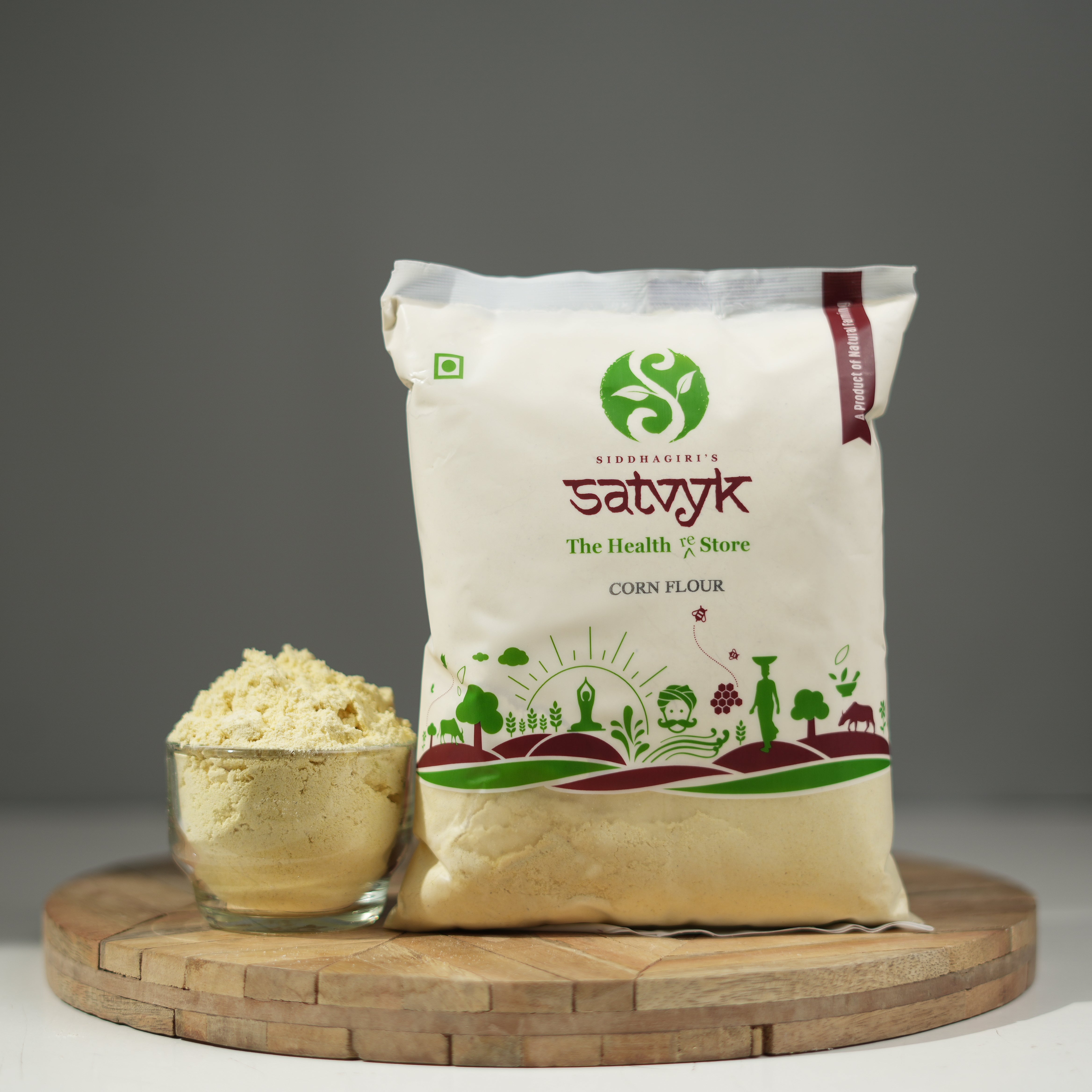 Corn Flour | Makai Ka Atta | Rich in Fiber & Energy | Naturally Stone-Ground | Perfect for Makki Roti & Snacks