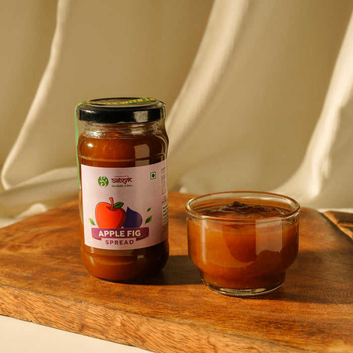 Apple-Fig Spread | Real Fruit Sweetness | No Refined Sugar | Ideal for Toasts & Baking