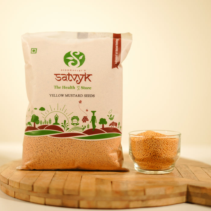 Yellow Mustard Seeds | Whole & Aromatic | Perfect for Pickles, Curry & Fermentation | Naturally Sourced