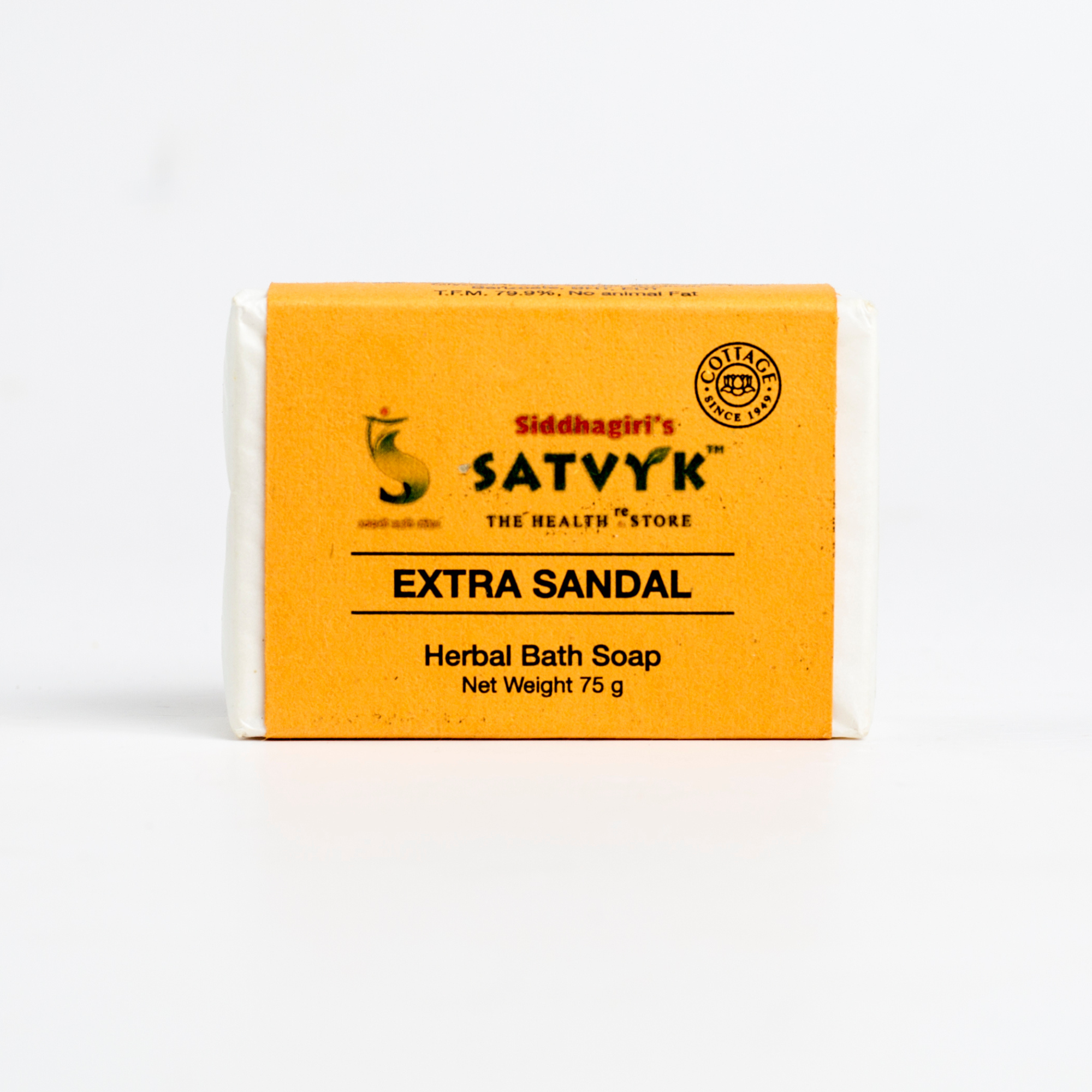 Handmade Extra Sandal Herbal Bath Soap | Deeply Refreshing | Long-Lasting Fragrance | Skin Cooling & Radiant Cleanser