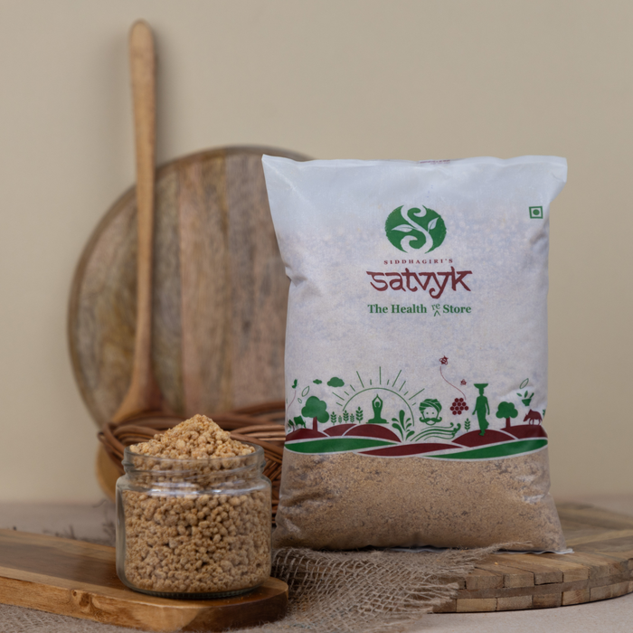 Jaggery Powder | Chemical-Free Gud Powder | Iron-Rich & Naturally Sweet | No Sulphur | Ideal for Daily Use & Cooking | Satvyk Jaggery Powder