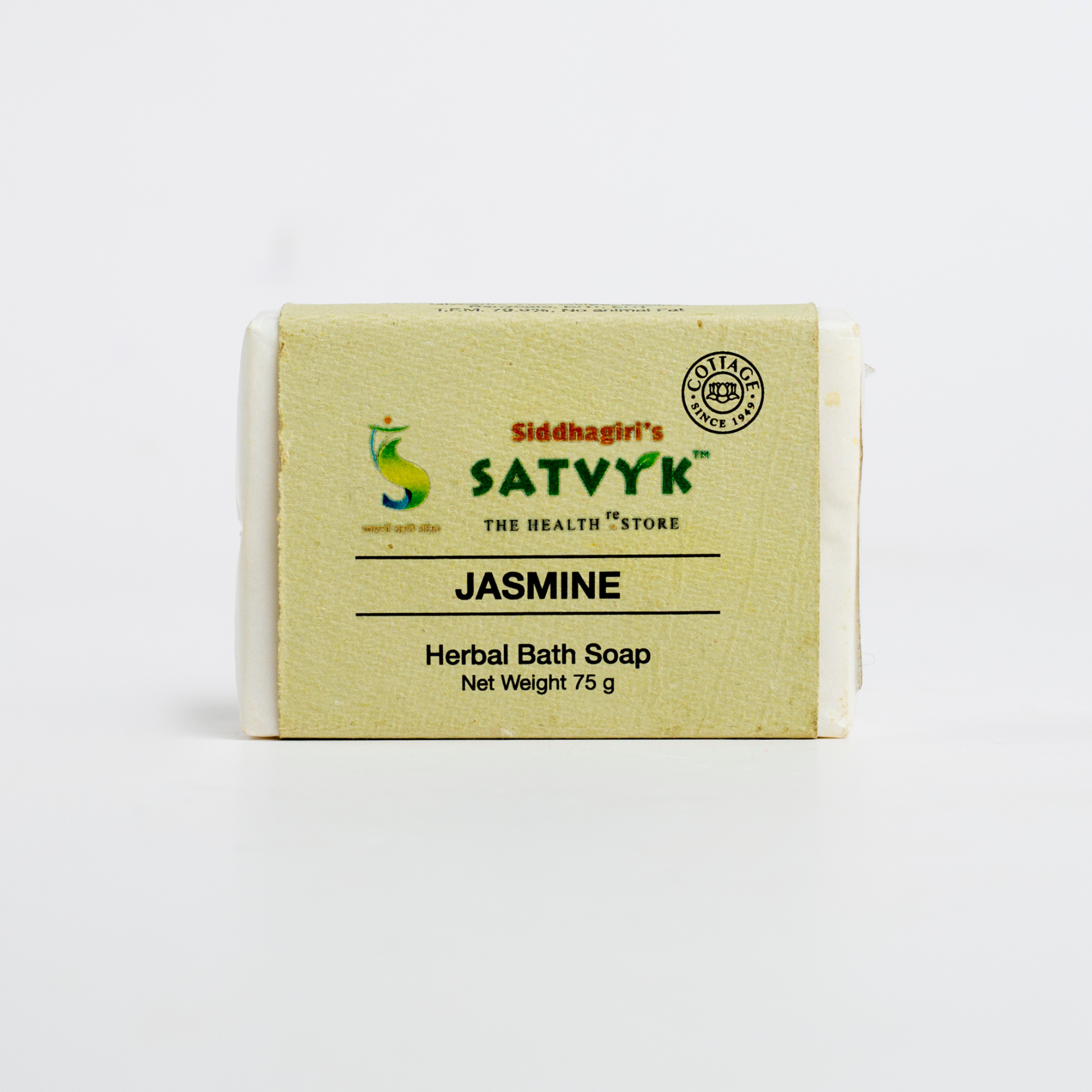 Handmade Jasmine Herbal Bath Soap | Floral Scented Bar | Soft & Glowing Skin | Natural Cleansing with Refreshing Aroma