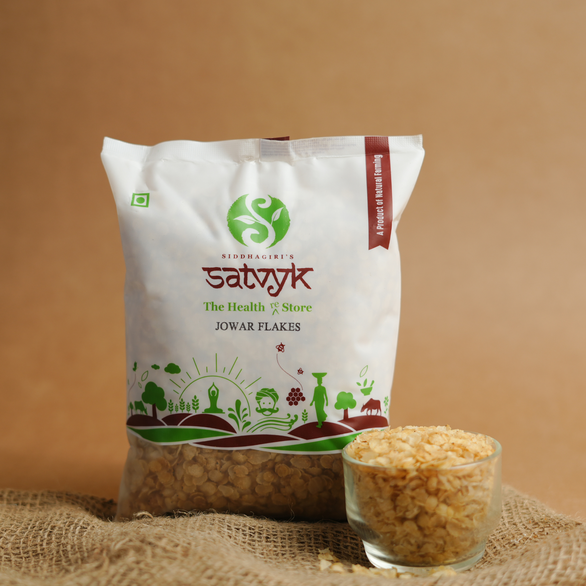 Jowar Flakes | Iron-Rich & Gluten-Free | No Sugar | Light, Nutritious & Easy to Digest | Ideal for Morning Meals