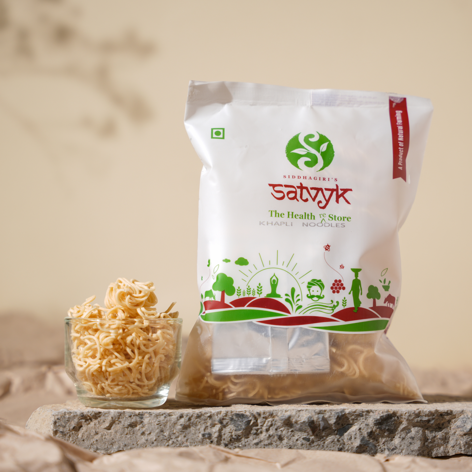 Khapli Wheat Noodles | Ancient Grain Goodness | No Maida | Slow Digesting & Low GI | High Fibre | Ideal for Weight Watchers