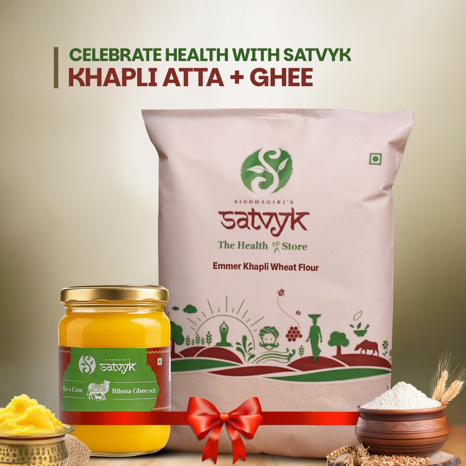 Khapli Atta + Ghee