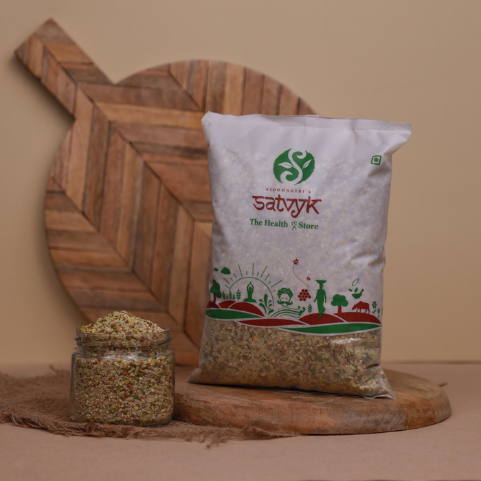 Khichdi Mix | Easy to Make Khichdi made from Handpounded Dals, Unpolished Rice, Millets and Moringa Powder | Healthy food | Satvyk Khichdi Mix