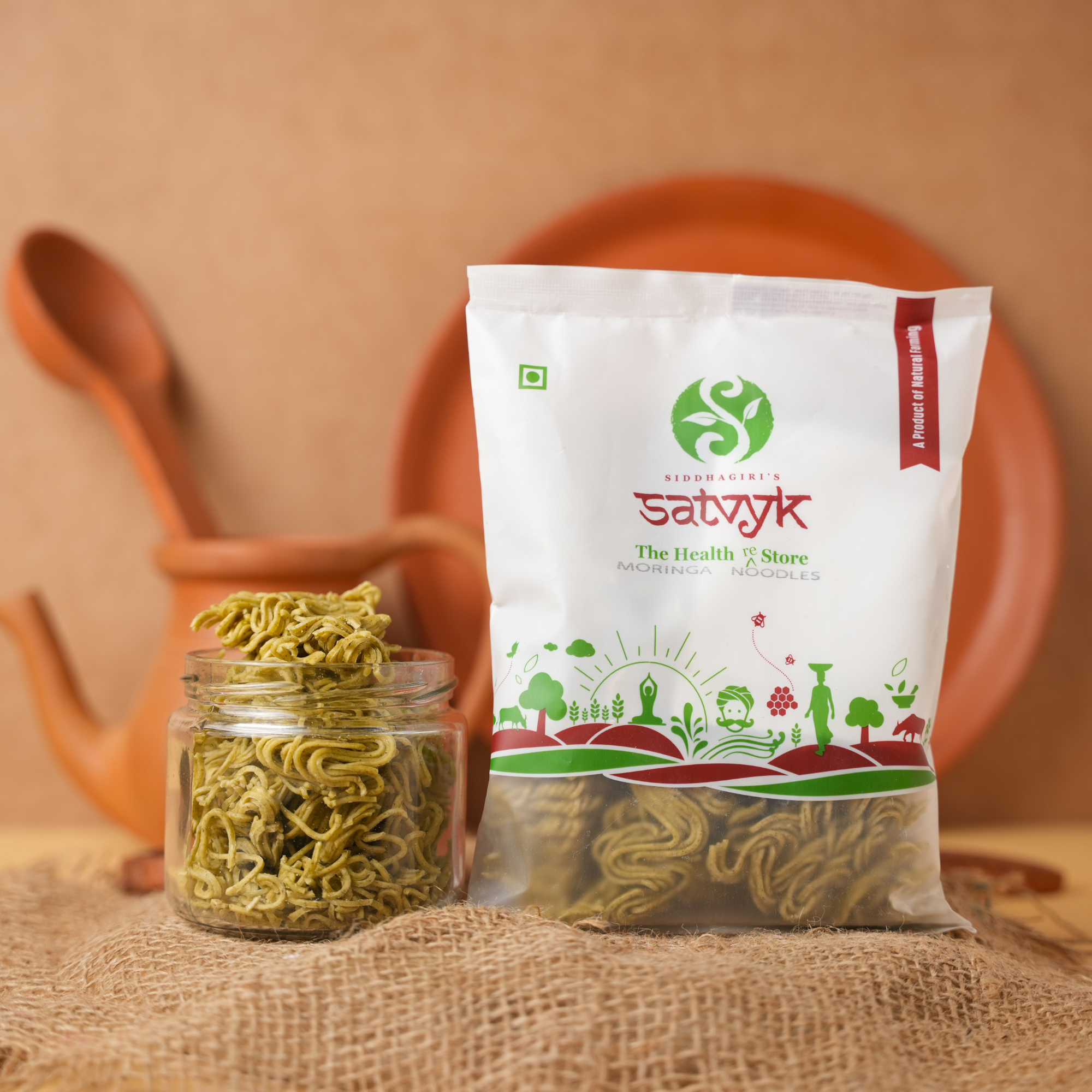 Moringa Noodles | Power of Drumstick Leaves | No Maida | Rich in Iron & Antioxidants | Healthy & Wholesome Meal | Ideal for Kids & Adults