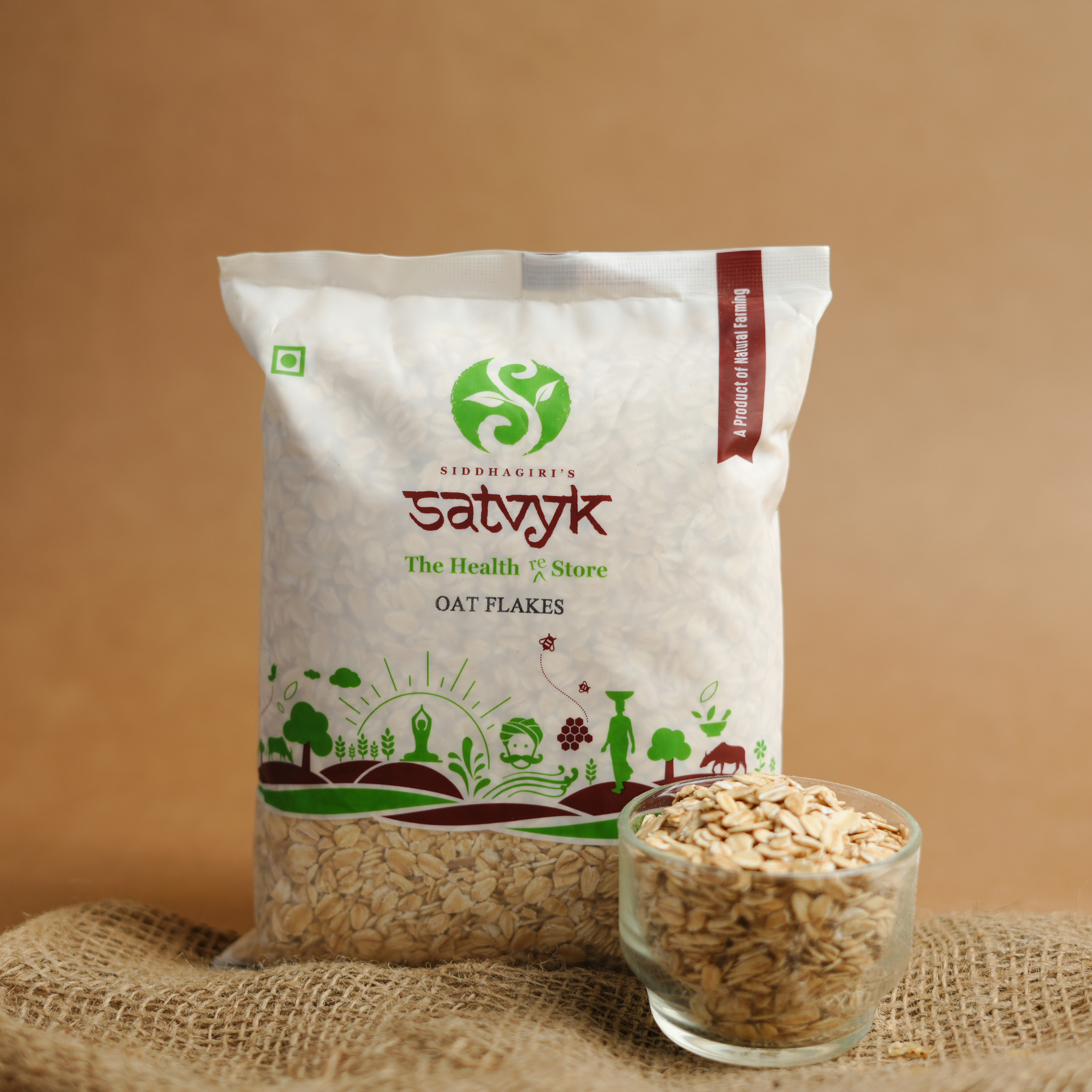 Oat Flakes | High Fiber | No Sugar | Ideal for Porridge, Overnight Oats & Granola