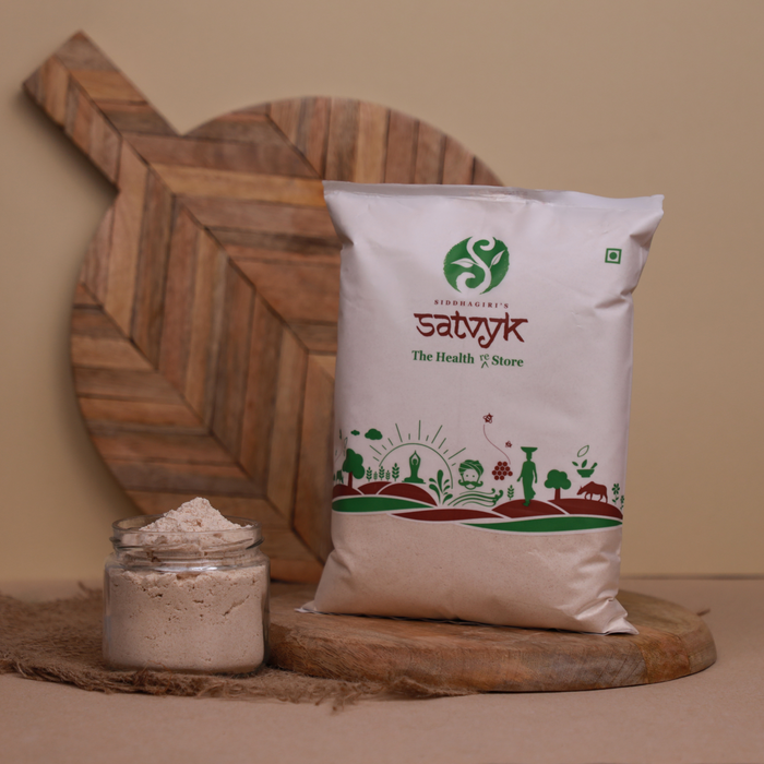 Emmer Wheat Flour | Khapli Wheat Atta | Khapli gehu atta | Low gluten wheat | |Non GMO | Low gluten | Satvyk Khapli Wheat Flour