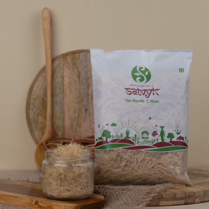 Jowar Vermicelli | Millet Semiya | Jawari Sevai | Sorghum  Vermicelli | No Maida Semiya | Gluten-free, Pesticides free, Chemical free, Non GMO | Satvyk Jowar Vermicelli