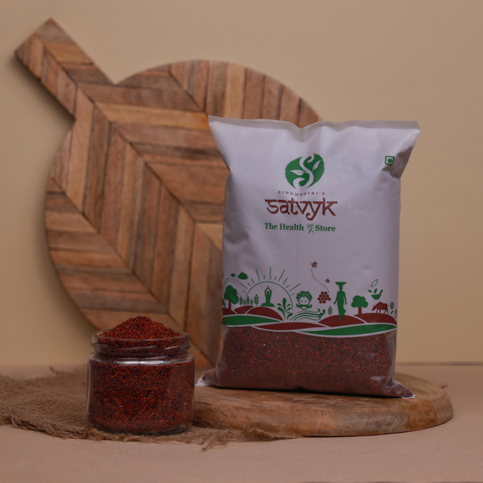 Ragi Whole | Finger Millet| Nachani | Ragi Millet | Gluten-free, Non GMO | Pesticide-free millets | Unpolished Whole Grain Ragi | Satvyk Ragi Whole