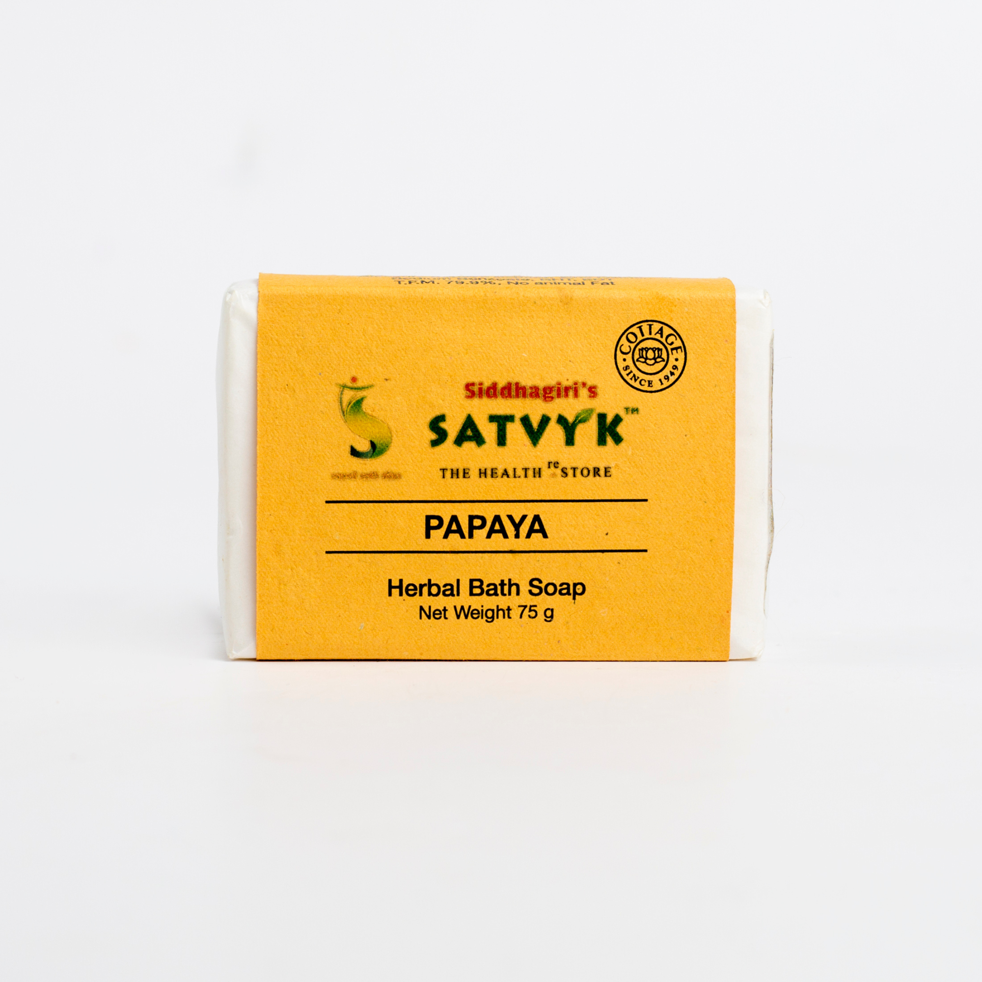 Handmade Papaya Herbal Bath Soap | Skin Brightening & Tan Removal | Gentle Exfoliating Bar | Daily Glow Cleanser