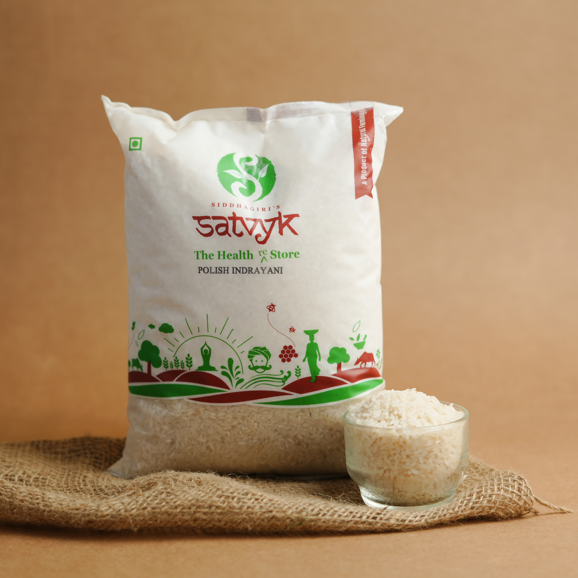 White Indrayani Rice | Naturally Fragrant & Sticky | Ideal for Masale Bhaat, Pulao & Daily Cooking | Soft Texture
