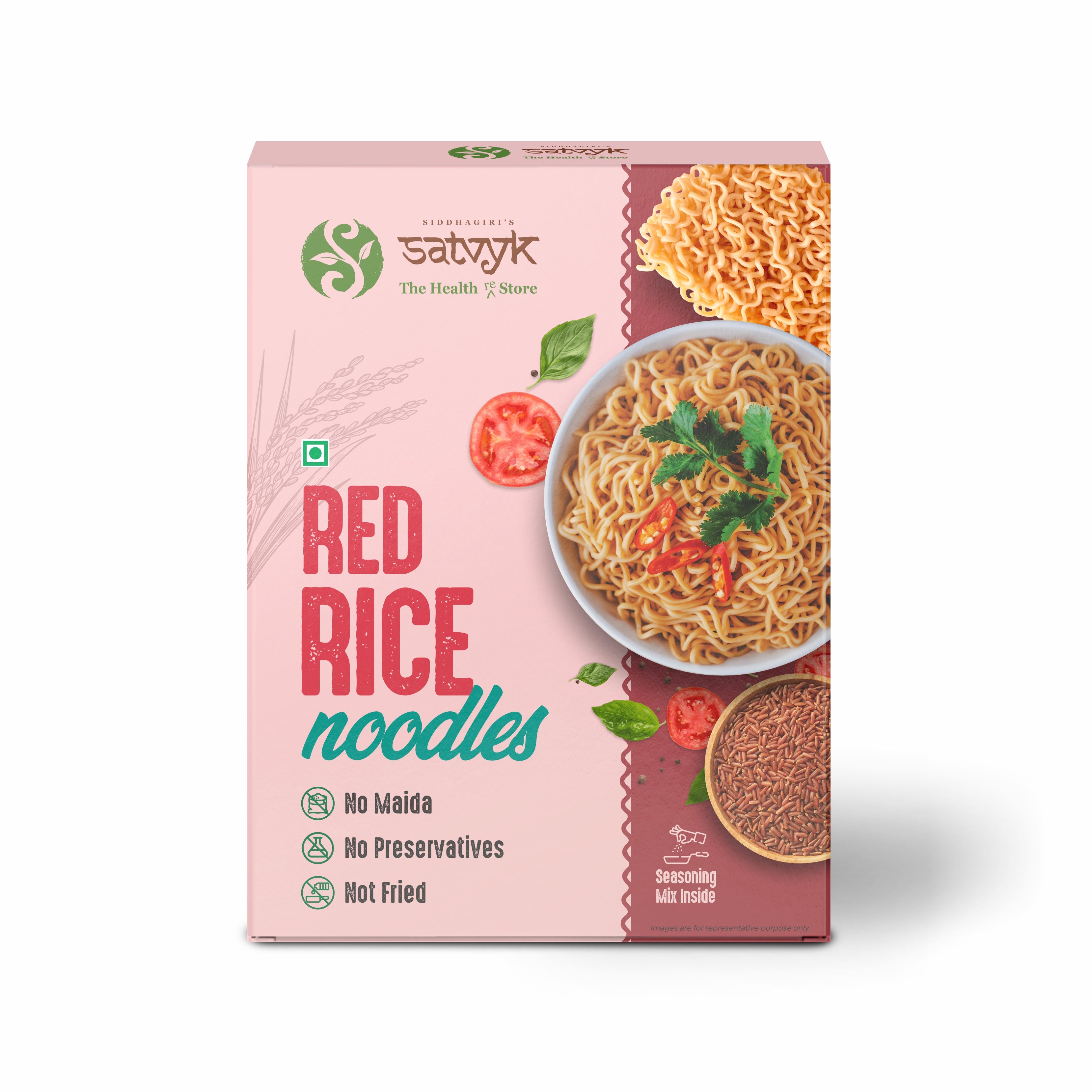 Red Rice Noodles | Fibre-Rich Wholegrain Noodles | No Maida | Light & Nourishing | Easy to Digest Meal Option