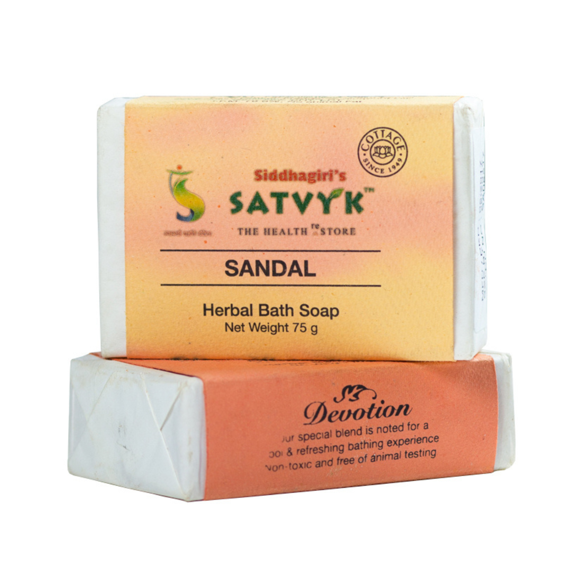 Handmade Sandal Herbal Bath Soap | Classic Fragrance Bar | Soft, Radiant Skin | Cooling Cleanser with Traditional Aroma