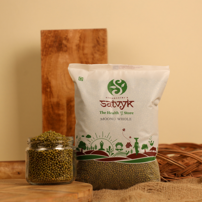 Moong Whole |Green Moong whole | Unpolished Akkha Moong  | | Green Gram | Pesticide-free, Non-GMO Moong | Satvyk Moong Whole