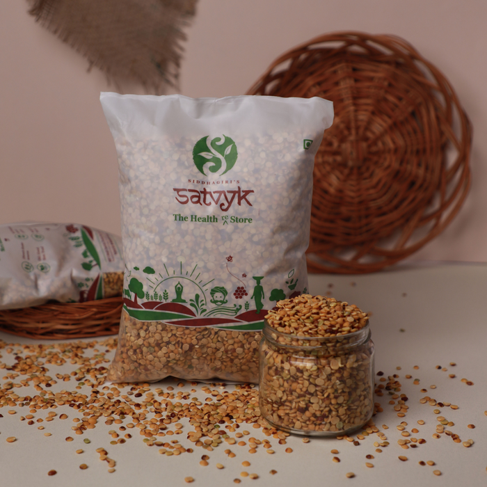 Toor Dal, Unpolished Toor Dal | Arhar Dal | Tur Dal | Non GMO | Chemical free and pesticide free | Natural | Pegion Pea split | Satvyk Toor Dal