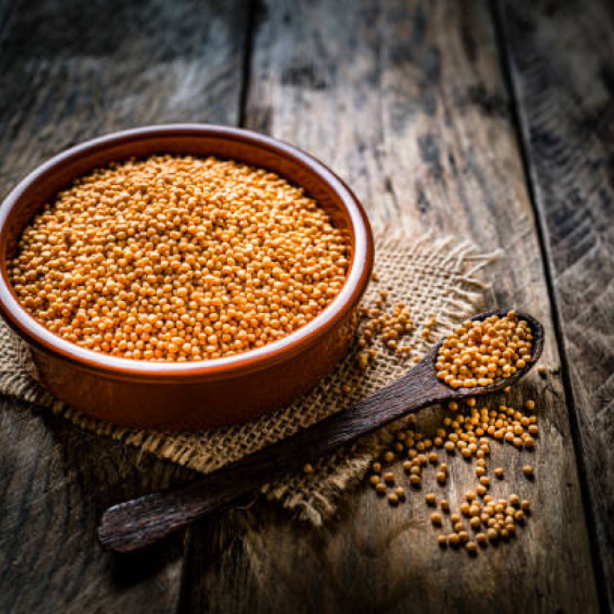 Yellow Mustard Seeds | Whole & Aromatic | Perfect for Pickles, Curry & Fermentation | Naturally Sourced