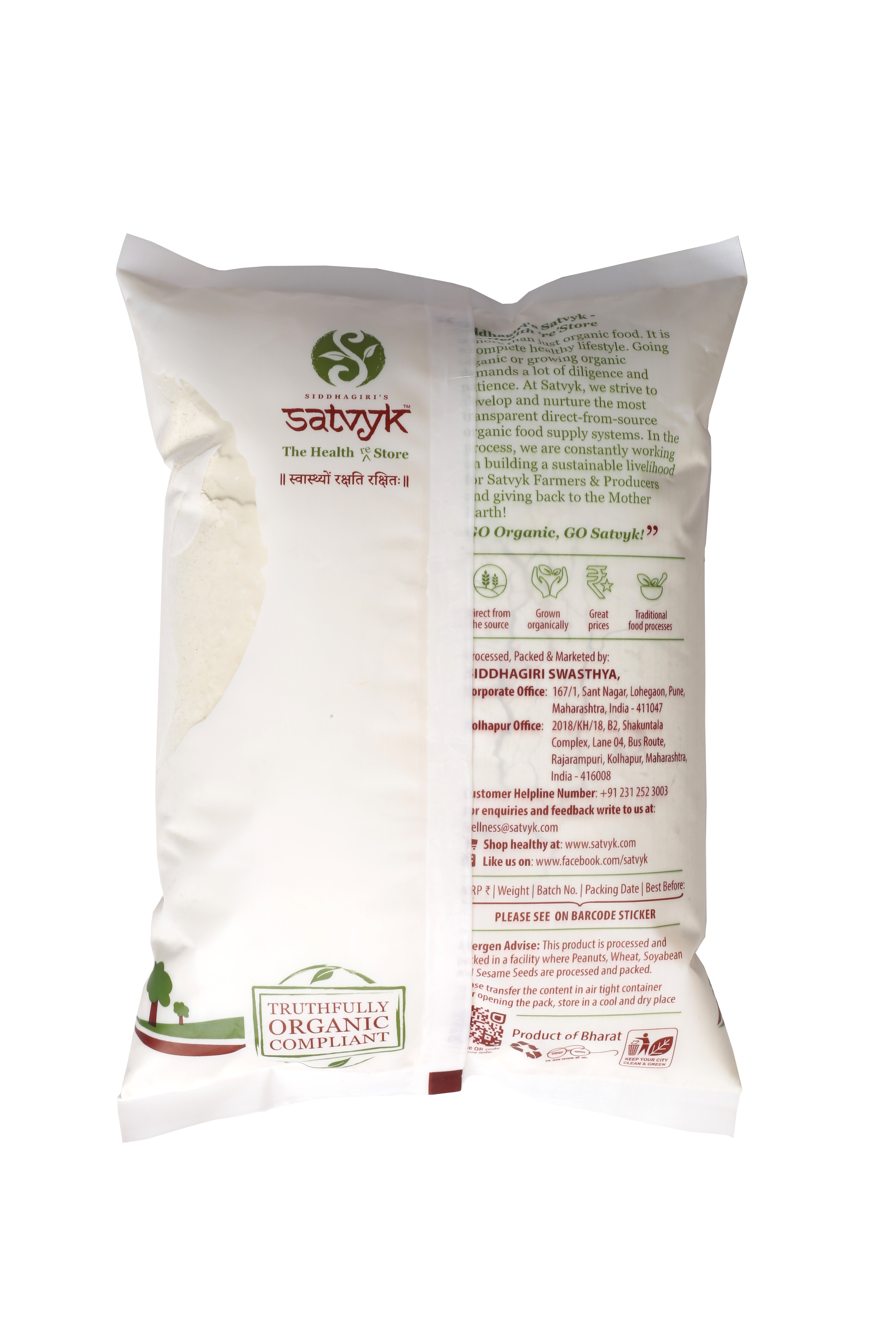 Organic Khapli wheat flour