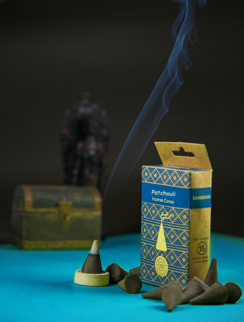 Natural Aromatic Incense Cones – Patchouli – Satvyk