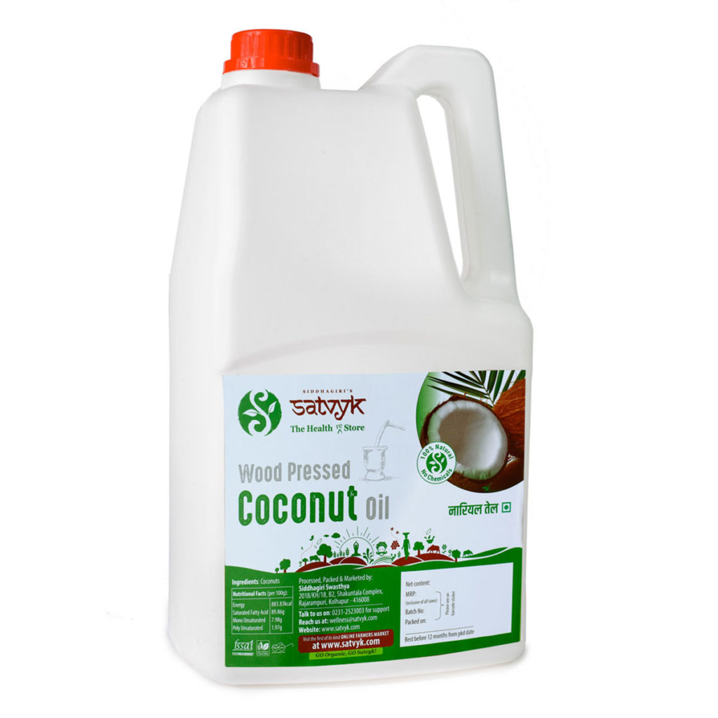 Wood-pressed Coconut Oil -(5 Ltr Oil Can) – Satvyk